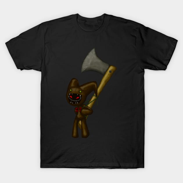 Doll With Hatchet T-Shirt by Exuvia